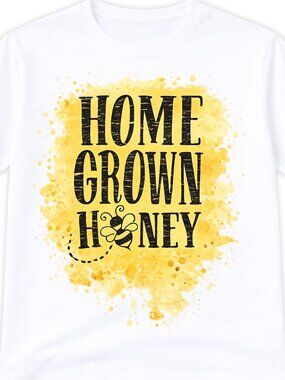Home Grown Honey Bee Western Graphic T Shirt Trendy Boutique Style Tee Womens